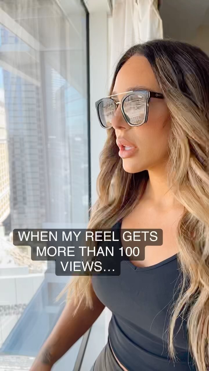 Instagram post by @courtmontes for QUAY. Caption reads: No autographs please, still adjusting to insta....