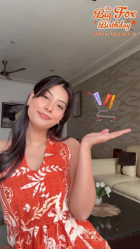 Instagram post by @roshnii_08 for Foxtale. Caption reads: Foxtale’s Big Fox Birthday Sale is LIVE 🦊
The....