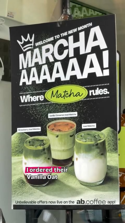 Instagram post by @food_paradisee._ for Swiggy Dineout. Caption reads: Matcha lovers… don’t skip this 👀💚 Just found a....