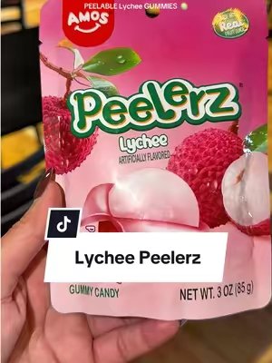 TikTok post by @realangiern for Amos Sweets. Caption reads: [...] cart to check out this yummy flavor! @Amos....