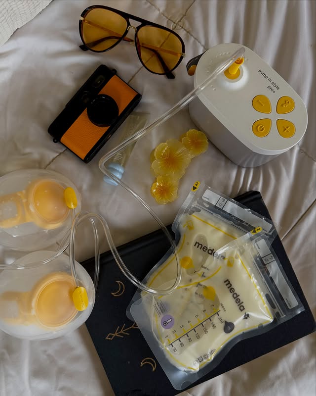 Instagram post by @makaylamclovin for Medela. Caption reads: @Medela_US Pump In Style Pro+ makes it easy to....