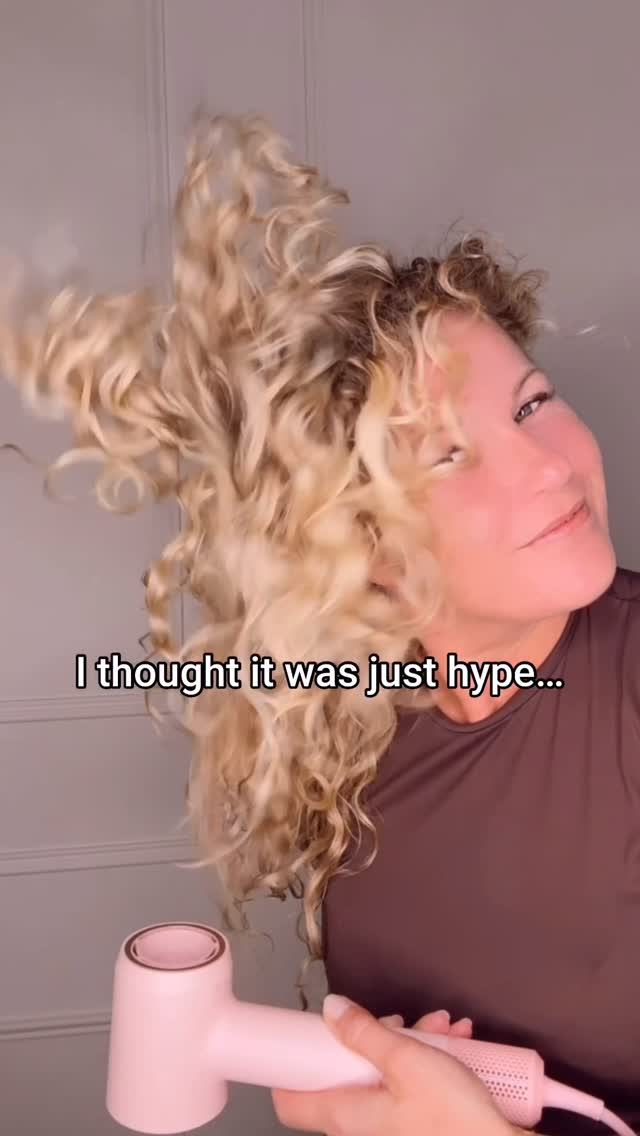 Instagram post by @ingecurls for Laifentech. Caption reads: When they said “faster drying,” I didn’t believe....