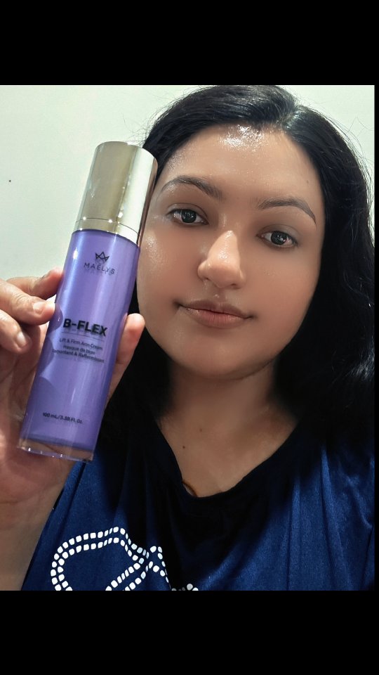 Instagram post by @lareinevlogs for MAELYSCOSMETICS. Caption reads: Unboxing the Magic of Maëlys 💗 Firm, Lift & Glow....