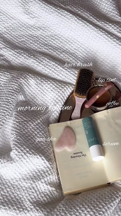 Instagram post by @glowycha for Alpyn Beauty. Caption reads: morning routine with @alpynbeauty 🤍🦢 *gifted ———....