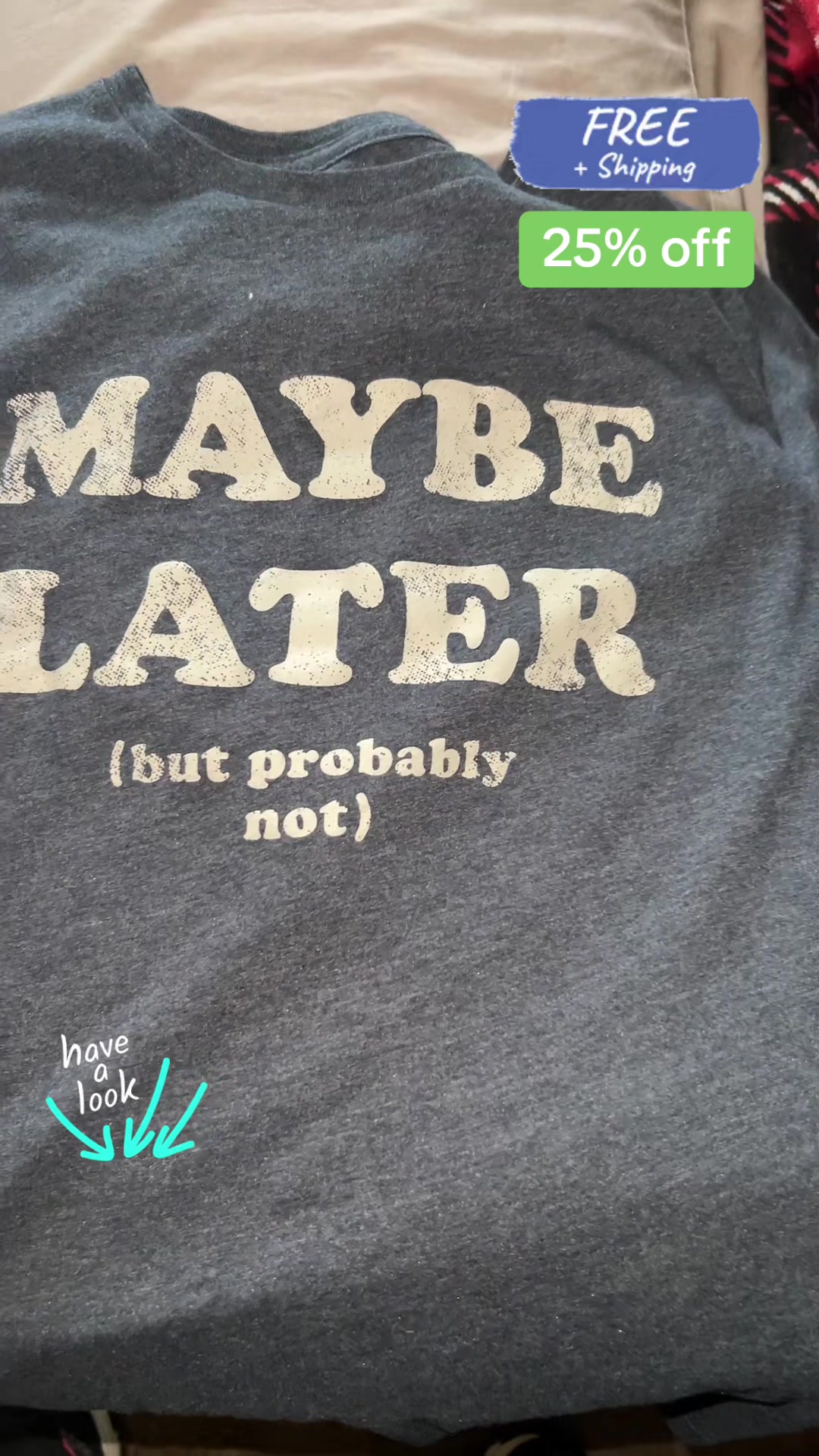 TikTok post by @natbutt04 for Crazy Dog TShirts. Caption reads: [...] #festivalessentials #funnytshirt @Crazy Dog....