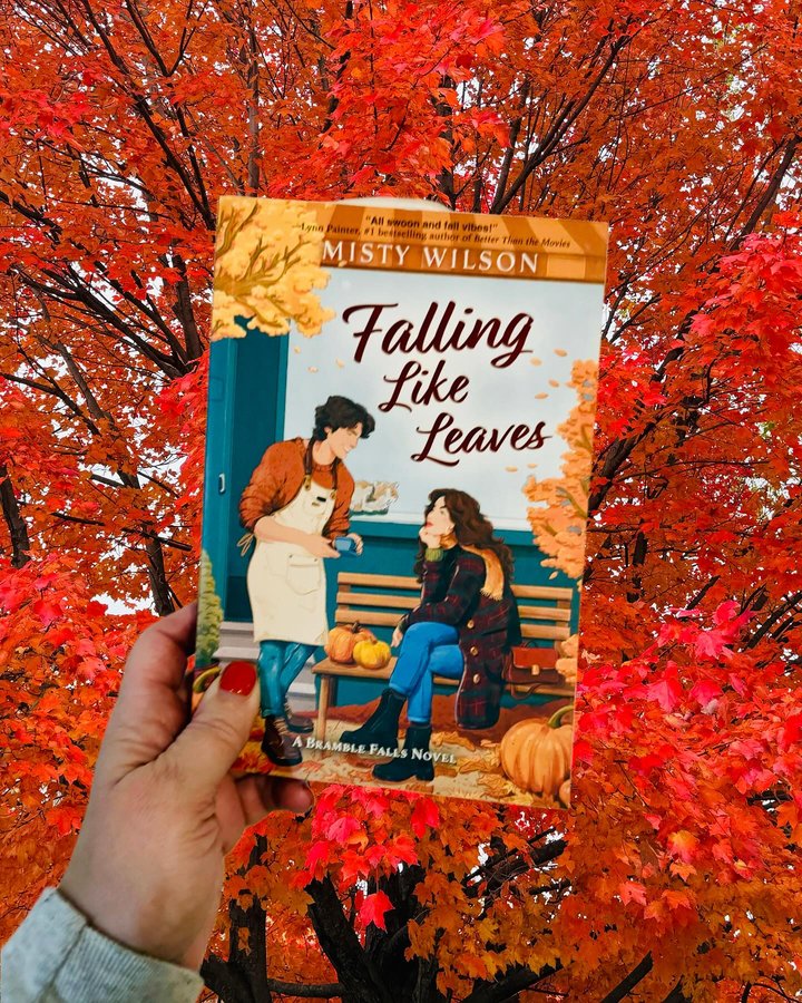 Instagram post by @bookstasamm for Libro.fm. Caption reads: 🍂Audiobook Review🍂

📖 Falling Like Leaves 
✍🏻....