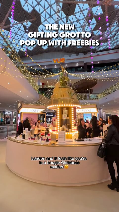 Instagram post by @exploringlondon for John Lewis. Caption reads: This festive season, say hello to the @johnlewis....