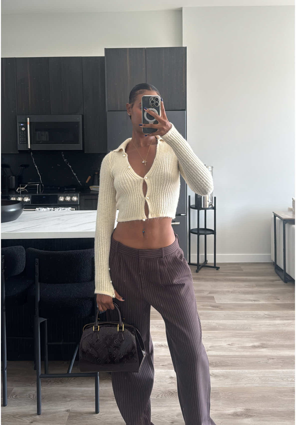 TikTok post by @toriroyelle for TYMO Beauty. Caption reads: Silk press 10/10 #silkpressnaturalhair #finehair....