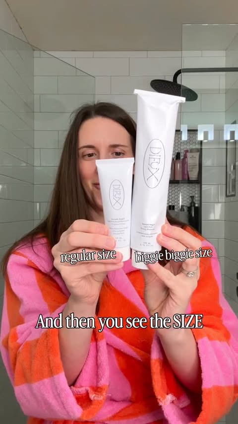 Instagram post by @glowopedia for Dieuxskin. Caption reads: This is not a size you can buy 😅 Instant Angel....