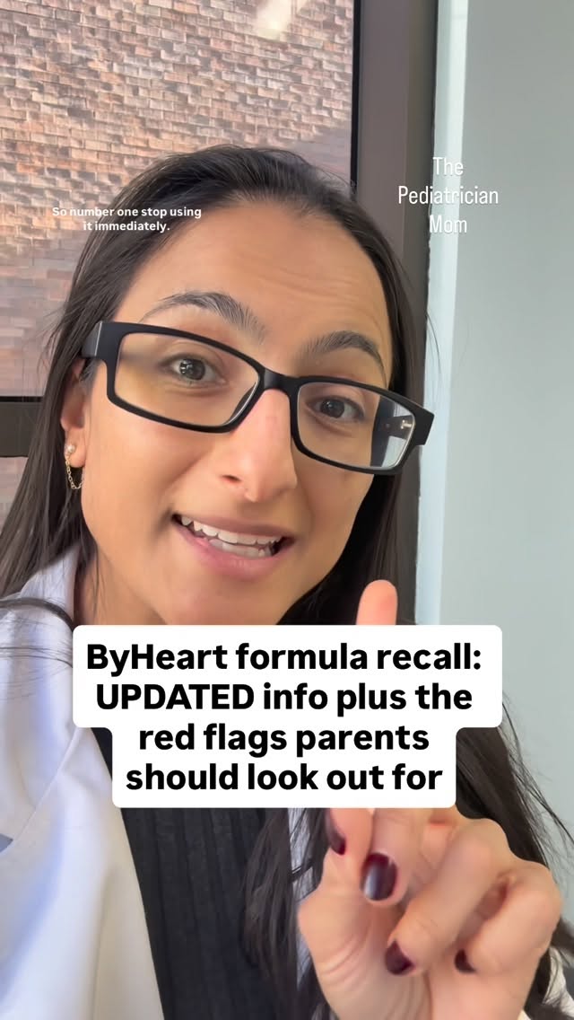 Instagram post by @anitakpatelmd for Bobbie. Caption reads: PLEASE SHARE THIS. Watch the video to learn what I....