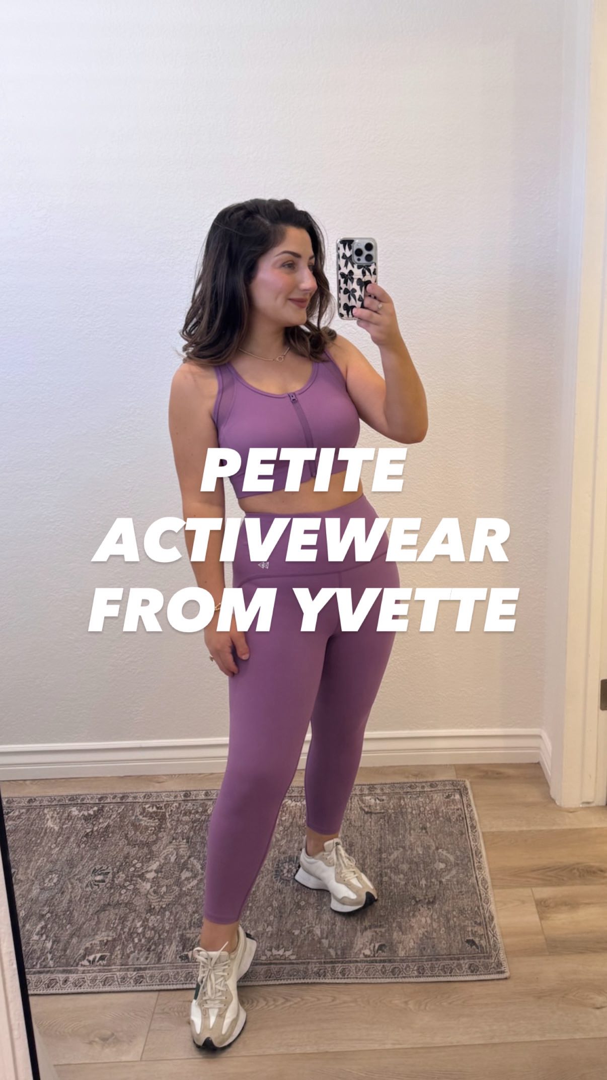 Instagram post by @mimipluswill for Yvette. Caption reads: [...] activewear, and these sets from....