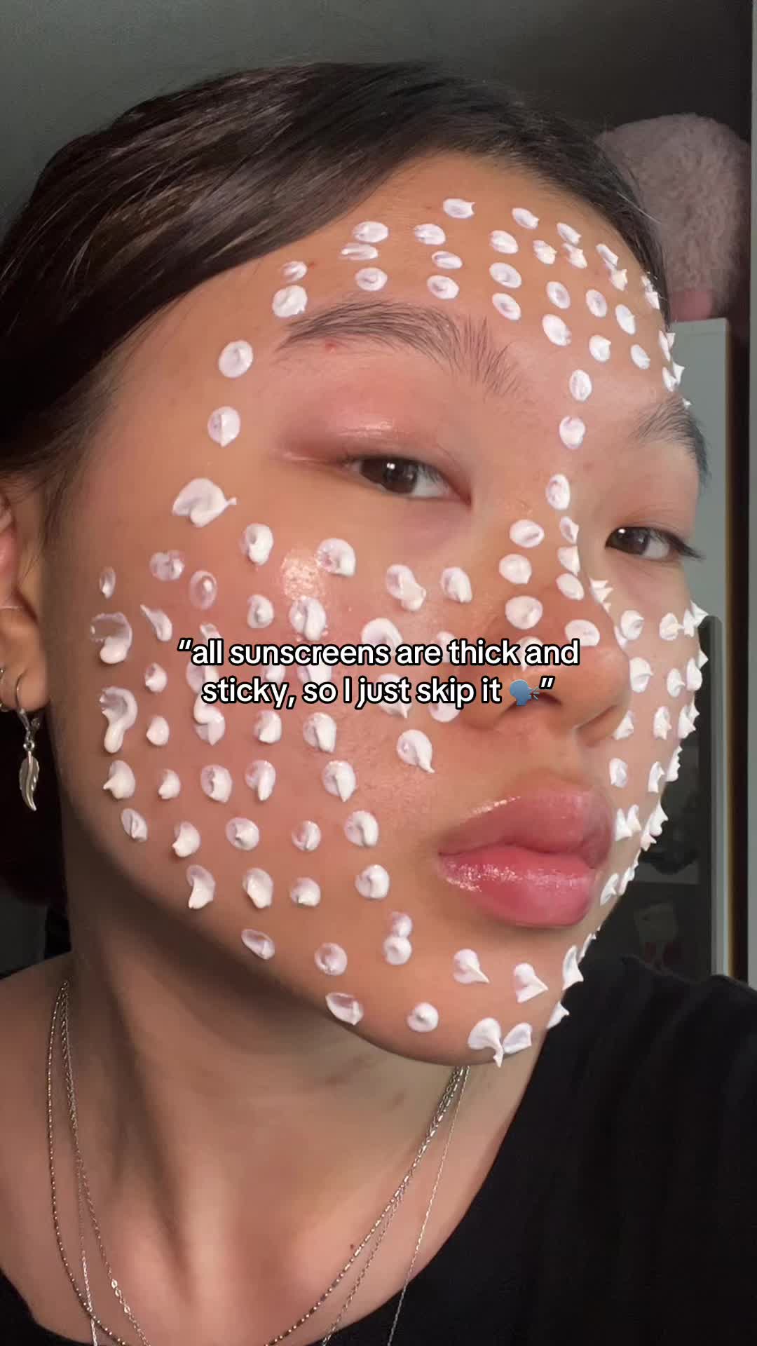 TikTok post by @katelynne.lee for Axis-y. Caption reads: [...] (most sunscreens do) ── .✦ product by....