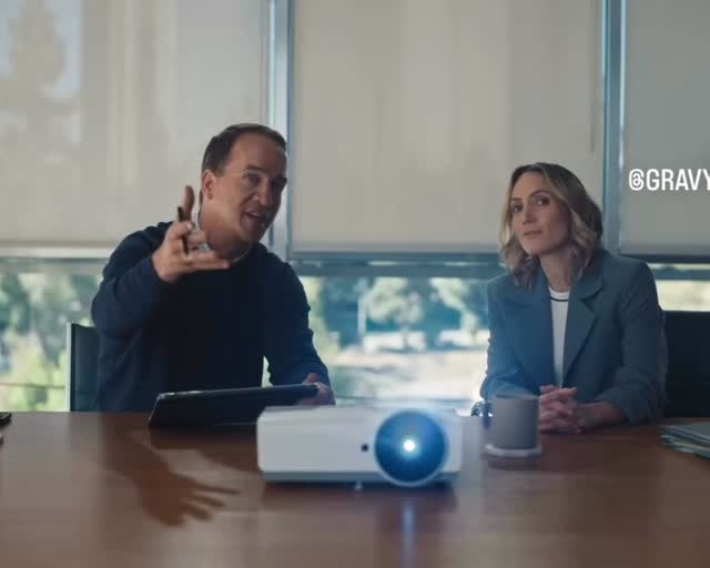 Instagram post by @amyrosoffdavis for Nationwide. Caption reads: [...] moment “covered”… 🏈 @peytonmanning....