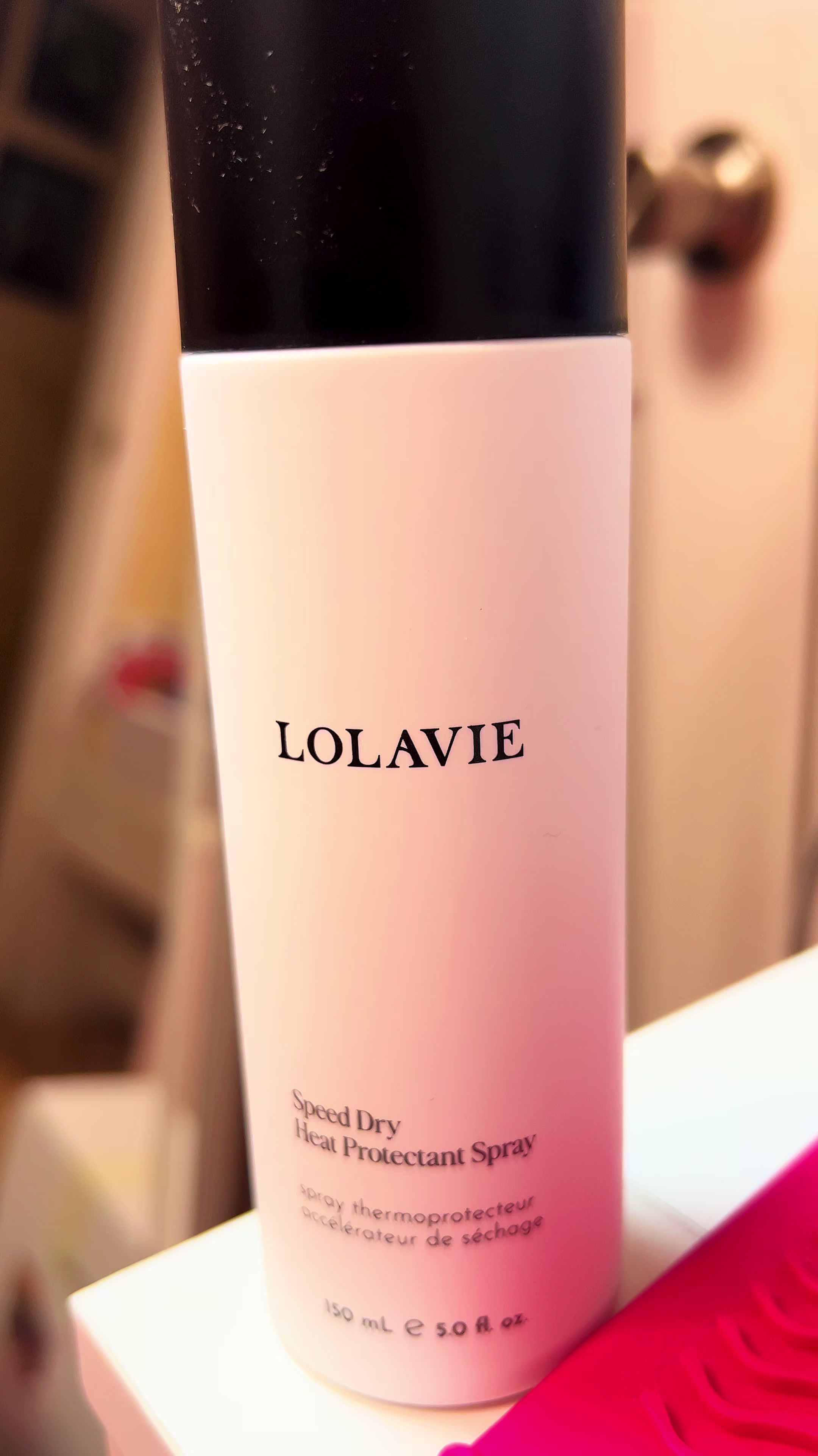 TikTok post by @carebear_chronicles for LolaVie. Caption reads: Speed up your blow-dry routine with @LolaVie Speed....