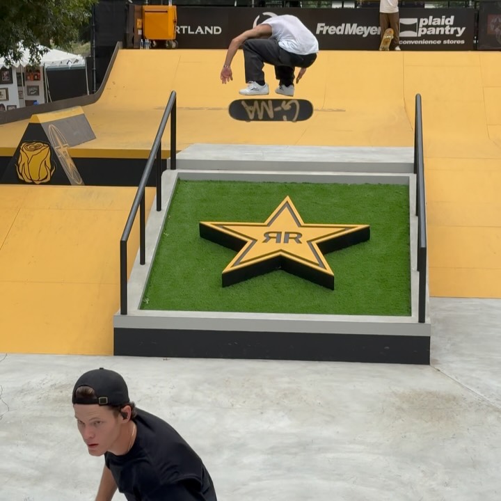 Instagram post by @chrisjoslin_ for Rockstar Energy Drink. Caption reads: @rockstarenergy open is on and poppin!!! If you’re....