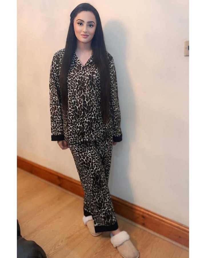 Instagram post by @sabeehah786 for Cachia. Caption reads: COMFY WITH CACHIA 🖤 @cachia__ The perfect pyjamas....