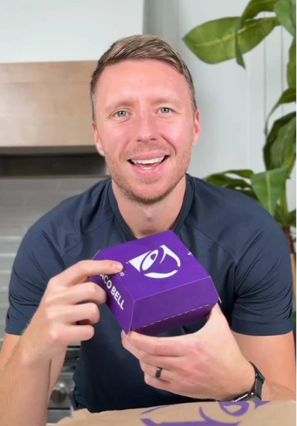 TikTok post by @iricksnacks for Ultima Replenisher. Caption reads: [...] Taco Bell Chicken Nuggets with a @Ultima....