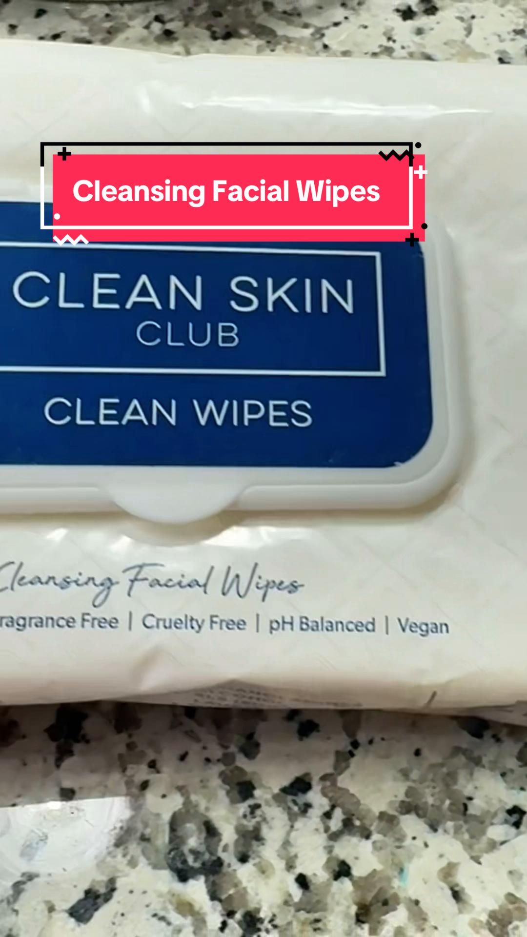TikTok post by @aquarius1721 for cleanskinclub. Caption reads: One of my favorite things! #cleanwipes#phbalance....