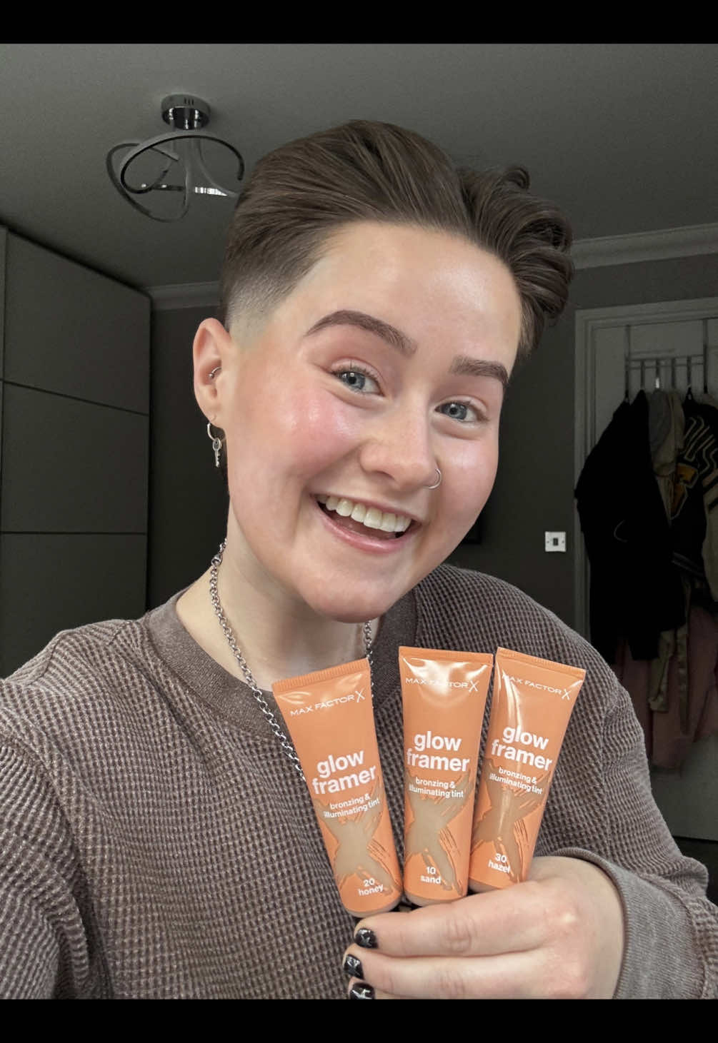 TikTok post by @shellrowe for Max Factor. Caption reads: [...] and her make up 🤣 At least I'm there now....