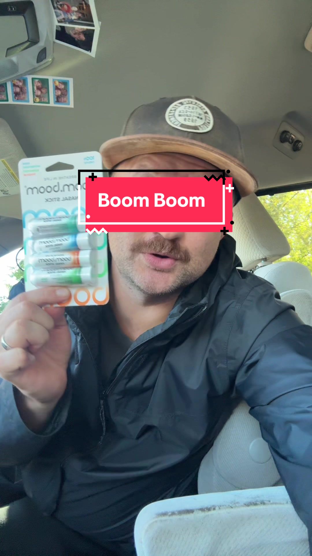 TikTok post by @osttshop for BoomBoom Naturals. Caption reads: Forgot to mention he bought one right then and....