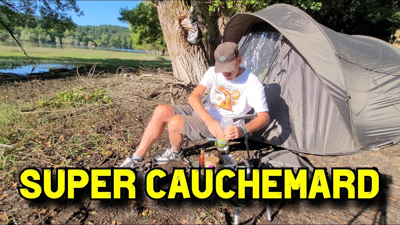 YouTube post by @kstarfishing for Deepersonar. Caption reads: 54H carp, alone and isolated in a submerged....