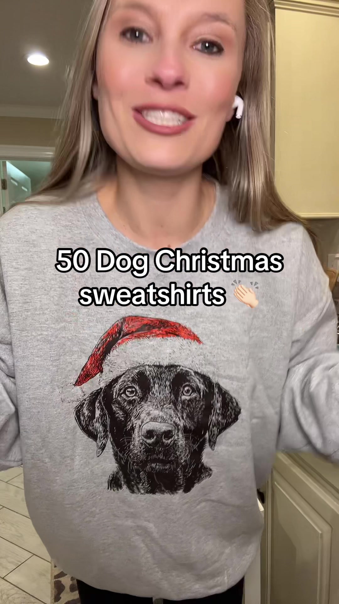 TikTok post by @_alliefromalabama_ for Refinery Number One. Caption reads: [...] can get your dog on a sweatshirt @Refinery....