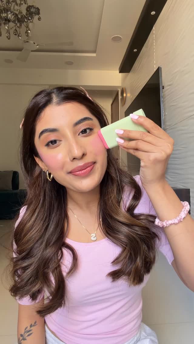 Instagram post by @somya_daaundkar for Pixi Beauty. Caption reads: The Blush everyone keeps asking me about 💗
From....