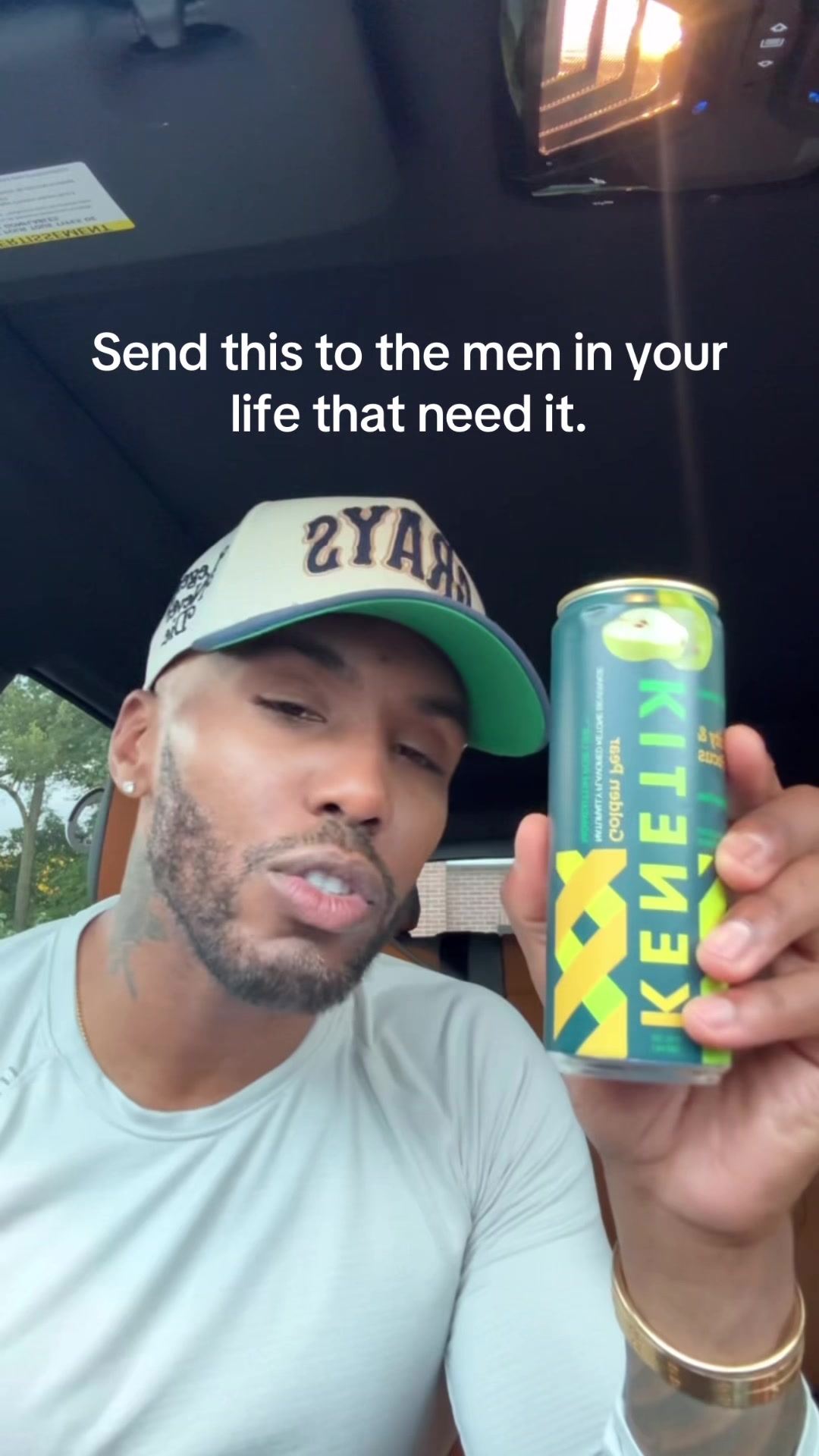 TikTok post by @justjosephd for Kenetik. Caption reads: Mens mental health month powered by @Kenetik ❤️....