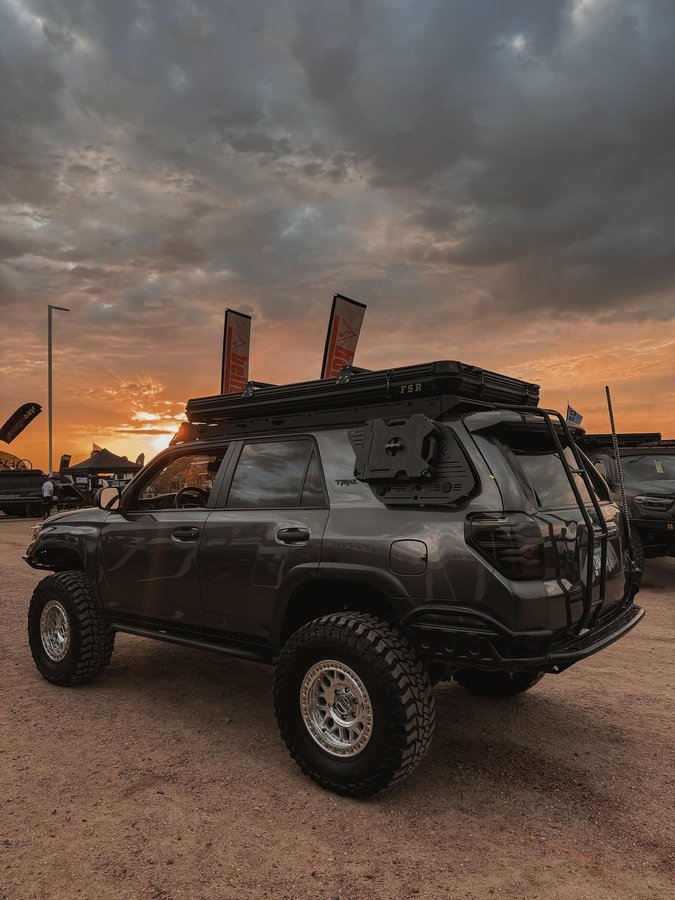 Instagram post by @ashlaymae for C4 Fabrication. Caption reads: Another Overland Expo in the books. 🤘🏼 Always so....