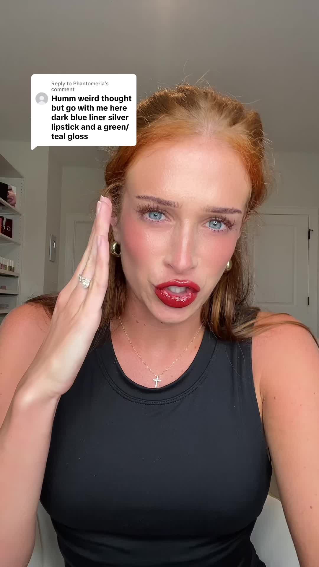 TikTok post by @sarah_wolak for Morphe. Caption reads: Replying to @Phantomeria ANOTHER DAY ANOTHER....