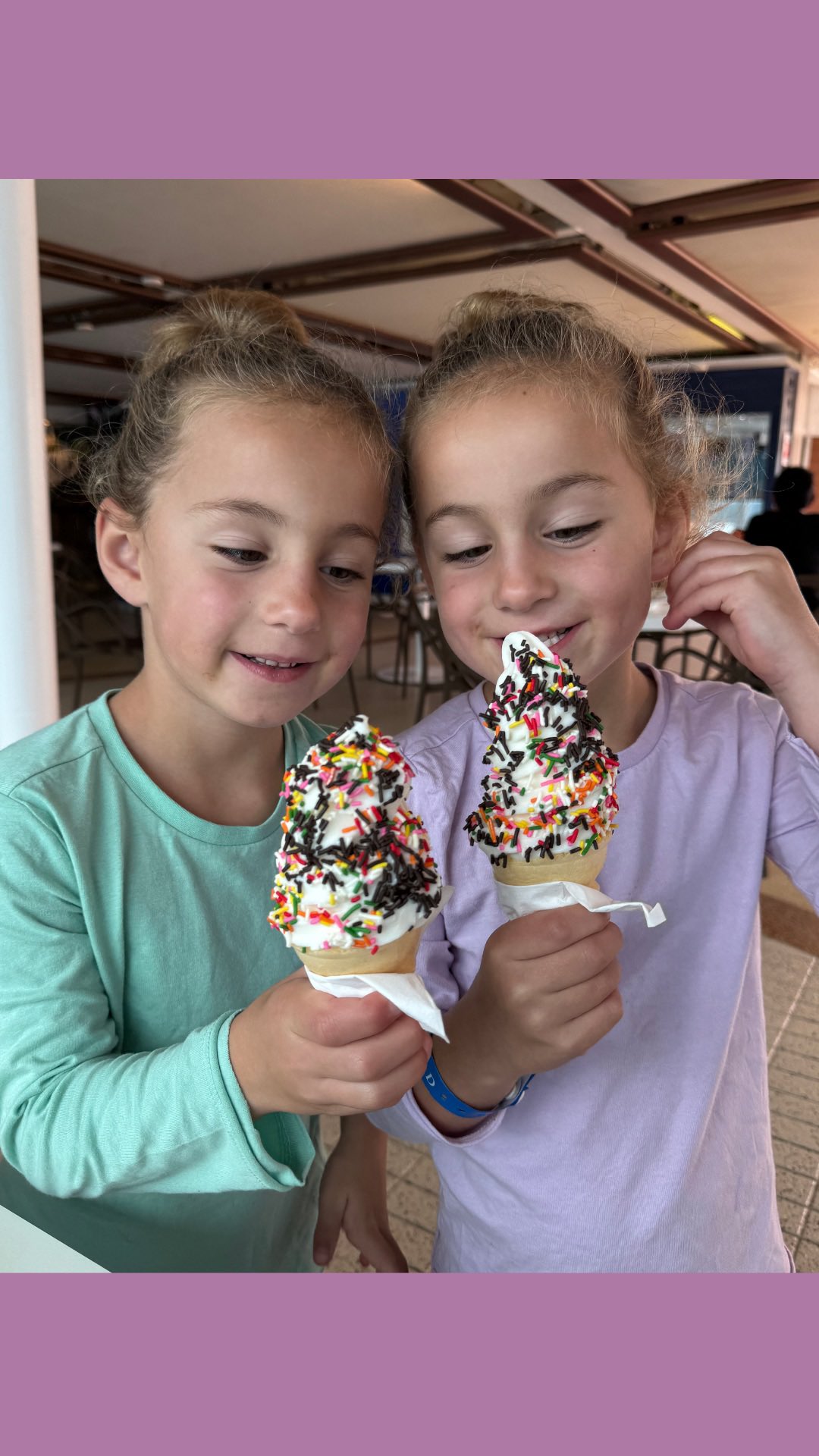 Instagram post by @thefoxsaystwins for Princess Cruises. Caption reads: My 5-year-olds are out here acting like they’re....