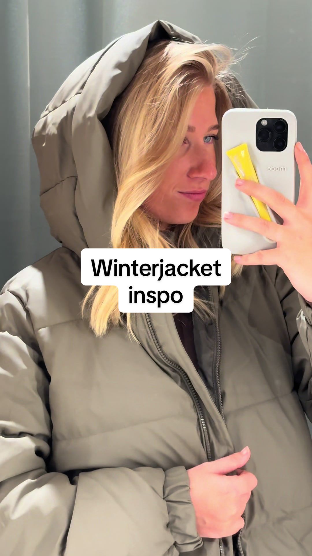 TikTok post by @marlaynn for VERO MODA. Caption reads: THE perfect winterjacket!! Run to @VERO MODA @Vero....