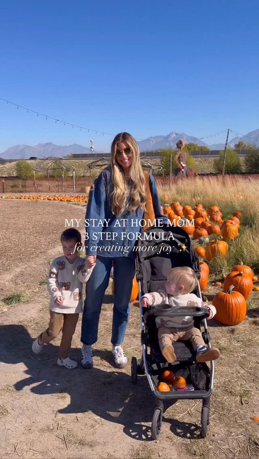 Instagram post by @mackenzie_hyland for BEEUP. Caption reads: Mom hack: try to get out of the house once a day &....