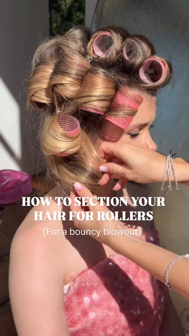 Instagram post by @ulyana.aster for Mermade Hair. Caption reads: Struggling with how to section your hair for....