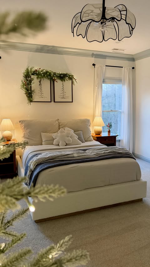 Instagram post by @lizpacini for Benjamin Moore. Caption reads: Can confirm he is now sleeping better 🫡

What do....