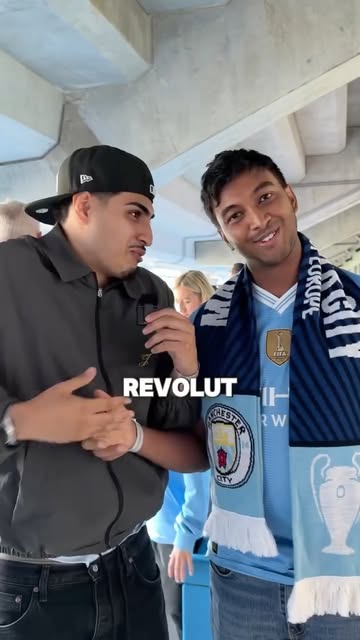 Instagram post by @bradz.ts for Revolut. Caption reads: Surprising City fans with @revolut 🙌🩵.