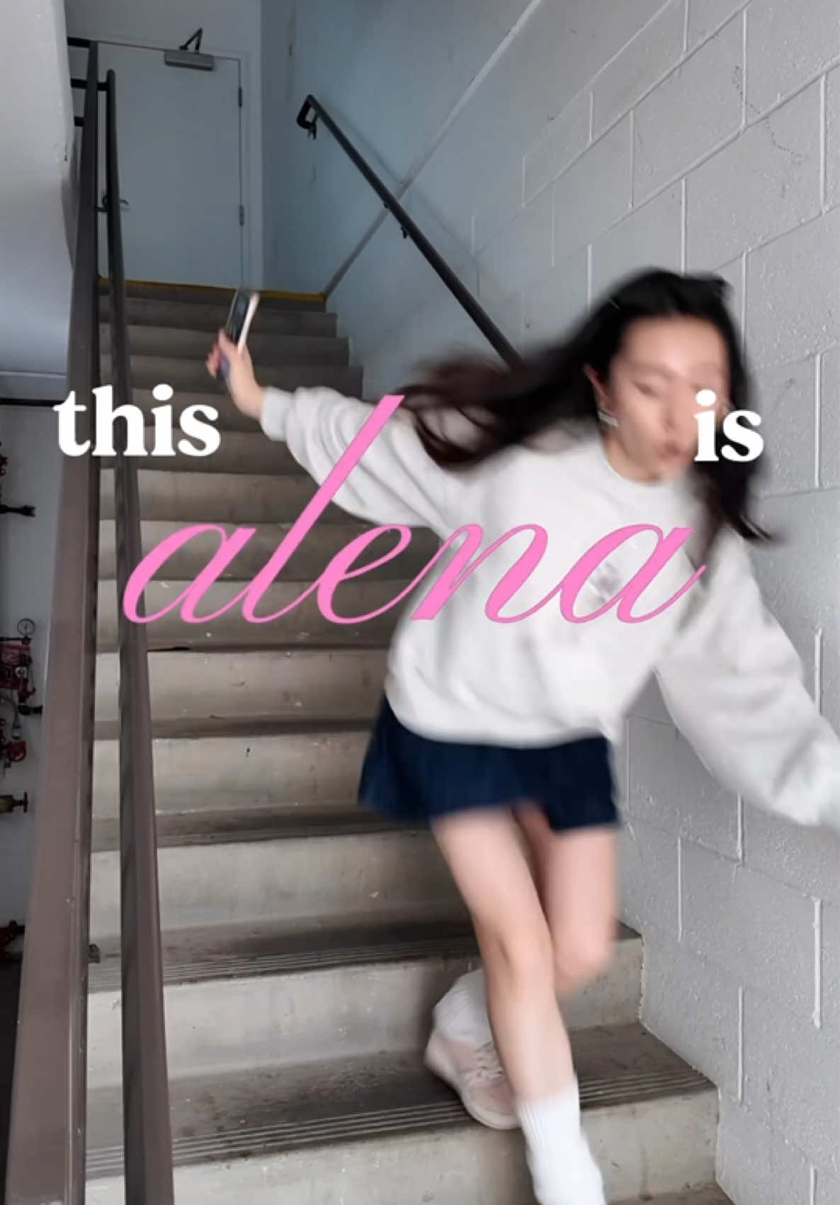 TikTok post by @alenayuann for Coach. Caption reads: as a clumsy and on the go girl, this sneaker keeps....