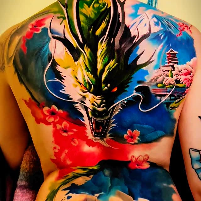 Instagram post by @sderenato.tattooartist for EZ Tattoo Supply. Caption reads: 2nd place #bestlargecolor 🥈 @milanotatuami....