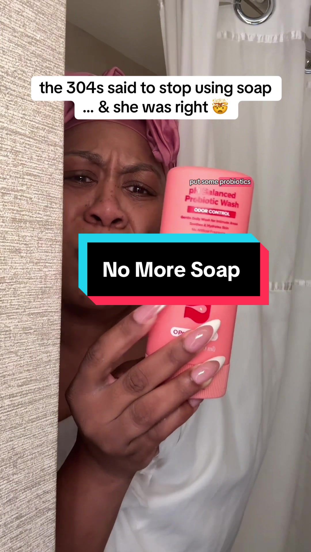 TikTok post by @dreasdailydeals for O Positiv. Caption reads: Stop washing with soap and wash with this instead....
