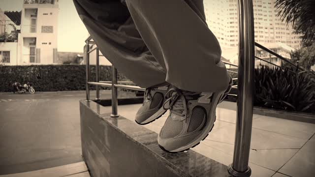 Instagram post by @yosefelm for Zalando. Caption reads: [...] what does it mean to you? @newbalance....