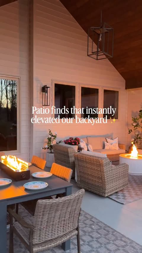 Instagram post by @remingtondesignco for Wayfair. Caption reads: #Ad #WayfairPartner Give your backyard space a....