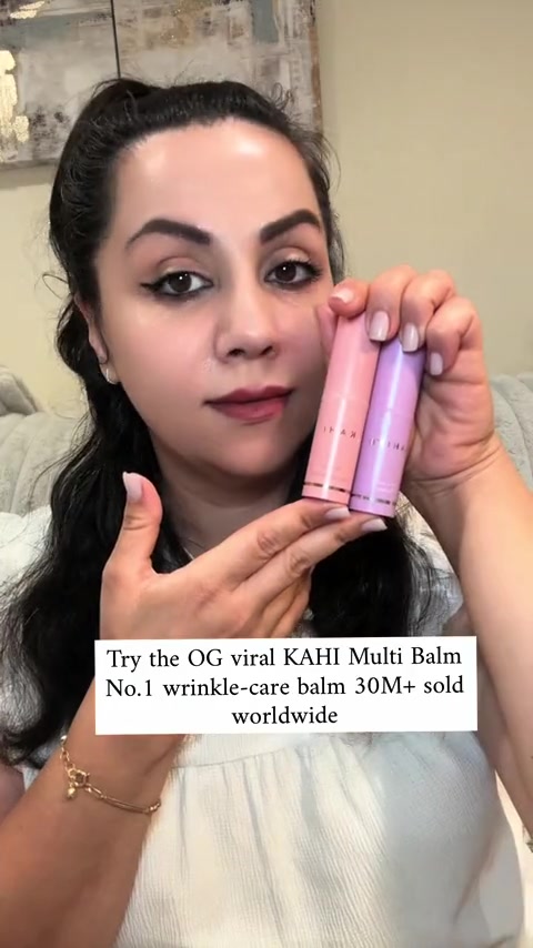 TikTok post by @sozhin8 for KAHI US. Caption reads: [...] #multibalm #kbeauty #glowskin #skincare....