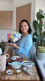 Instagram post by @danivenn for Finish Dishwashing US. Caption reads: I’m all about easy and delicious dinners I know....