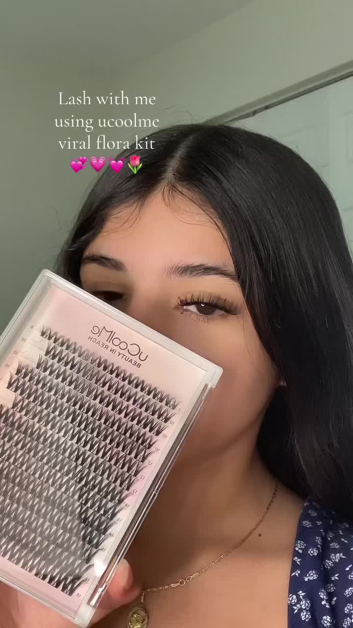 TikTok post by @adoreeeedaisy for Ucoolmelashes. Caption reads: @Genius Beauty@UCoolMeLashes Literally love this....