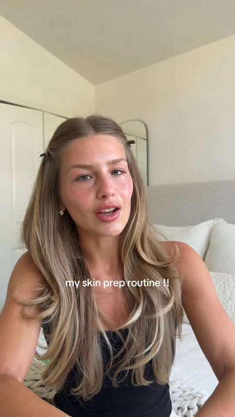 Instagram post by @ava_minaa for EADEM. Caption reads: [...] secret to perfect makeup #fyp #skinprep....
