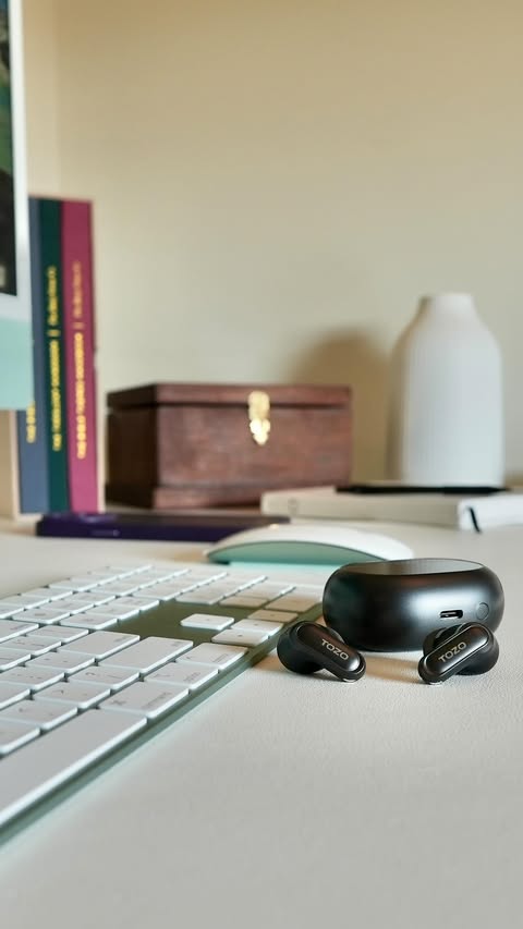 Instagram post by @charlieandcrewdad for TOZOSTORE. Caption reads: Let’s dive into the @tozo_official NC20! 🎧 Built....