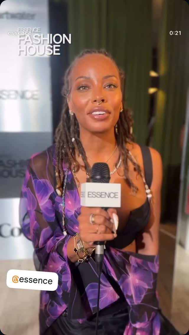 Instagram post by @evamarcille for ESSENCE. Caption reads: About last night @essence for the culture by the....