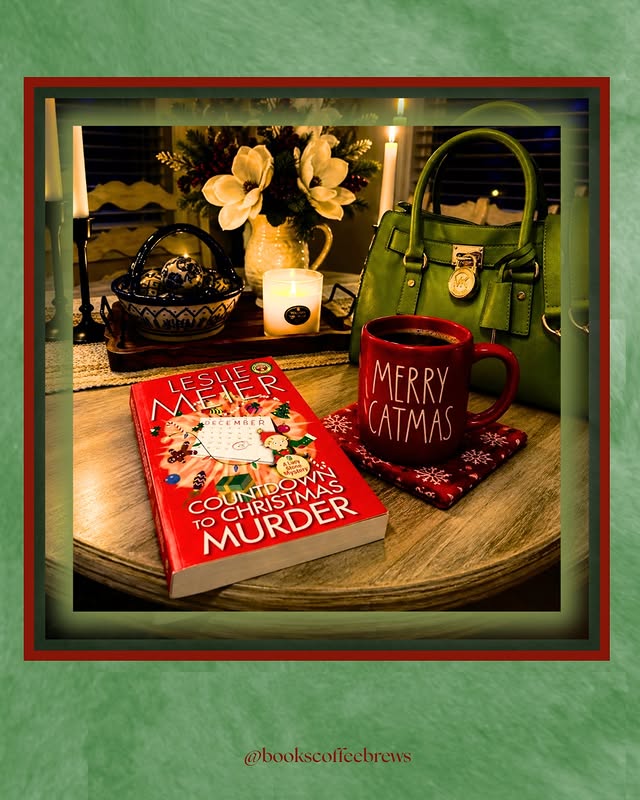 Instagram post by @bookscoffeebrews for Kensington Books. Caption reads: Hello Wednesday, and welcome to a little Christmas....