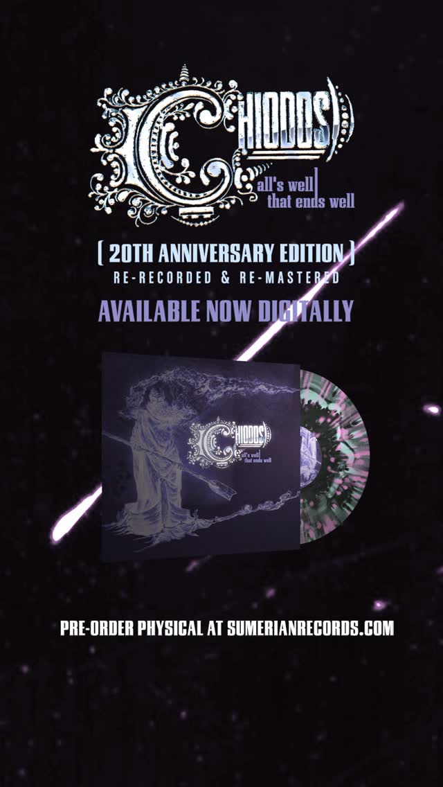 Instagram post by @chiodos for Sumerian Records. Caption reads: [...] CD available now for pre-order at....