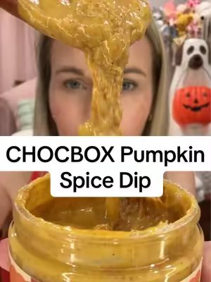 TikTok post by @alliebama17 for CHOCBOX. Caption reads: [...] has me drooling over here #pumpkinspice....